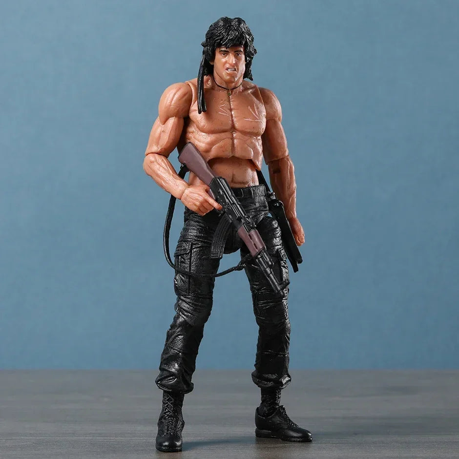 NECA Rambo SDCC 2015 Action Figure — Force of Freedom Handmade Model Toy Doll