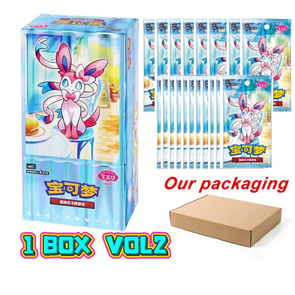 Original Pokemon TCG Gem Pack Vol.2 — Chinese Eevee Scarlet & Violet Trading Card Set, 1 Case 20 Boxes