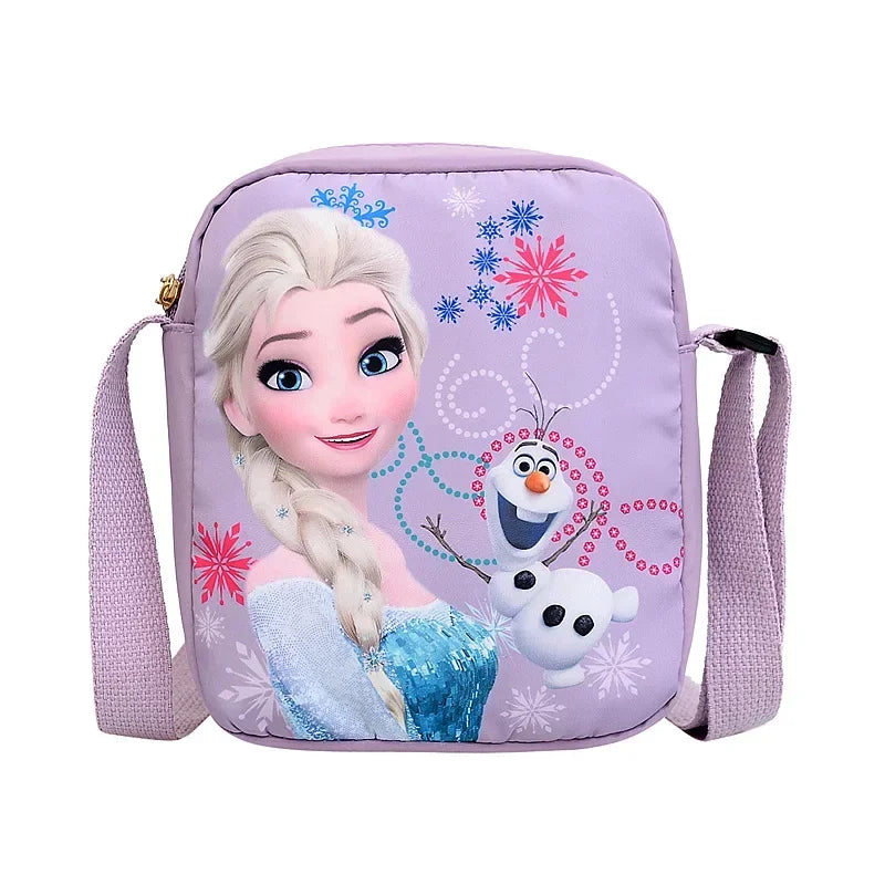 MINISO Disney 2024 Princess Series Crossbody Bag – "Frozen 2" Elsa & Sophia Cartoon Shoulder Bag, Girls Casual Fashion Handbag