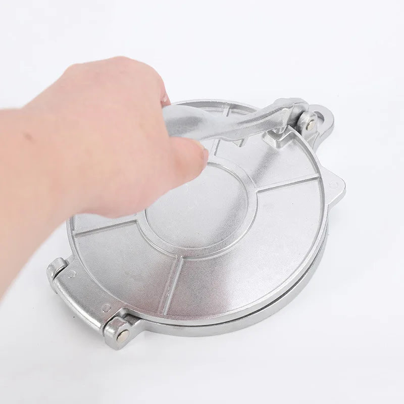 Aluminium Alloy DIY Tortilla Press Maker - Manual Corn Dough Pressing Tools for 16/20cm Tortillas - Kitchen Bakeware Cooking Accessories