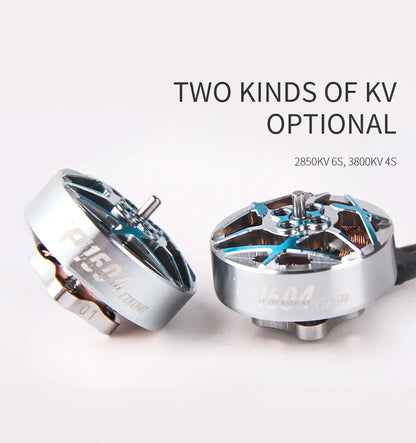 T-Motor P1604 FPV Brushless Motor — KV2850 6S / KV3800 4S, 2mm Shaft for 3.5-Inch Freestyle Sub-250g Racing Drone