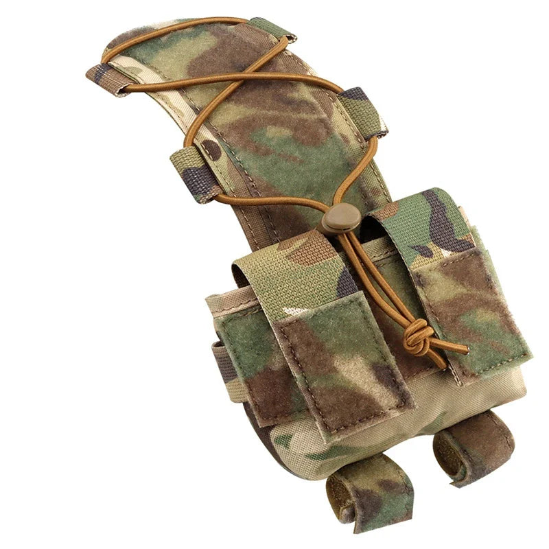 Tactical Helmet Battery Pouch Counterweight Storage Bag with Hook Loop for Fast Helmet
