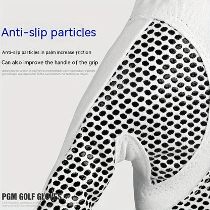 PGM Professional Golf Gloves – Breathable Microfiber, Non-Slip Grip for Club Swing & Putting Training