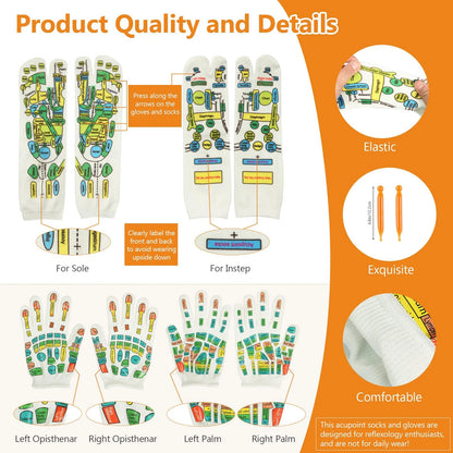 Acupressure Foot Massage Socks – Reflexology & Physiotherapy for Tired Feet Relief