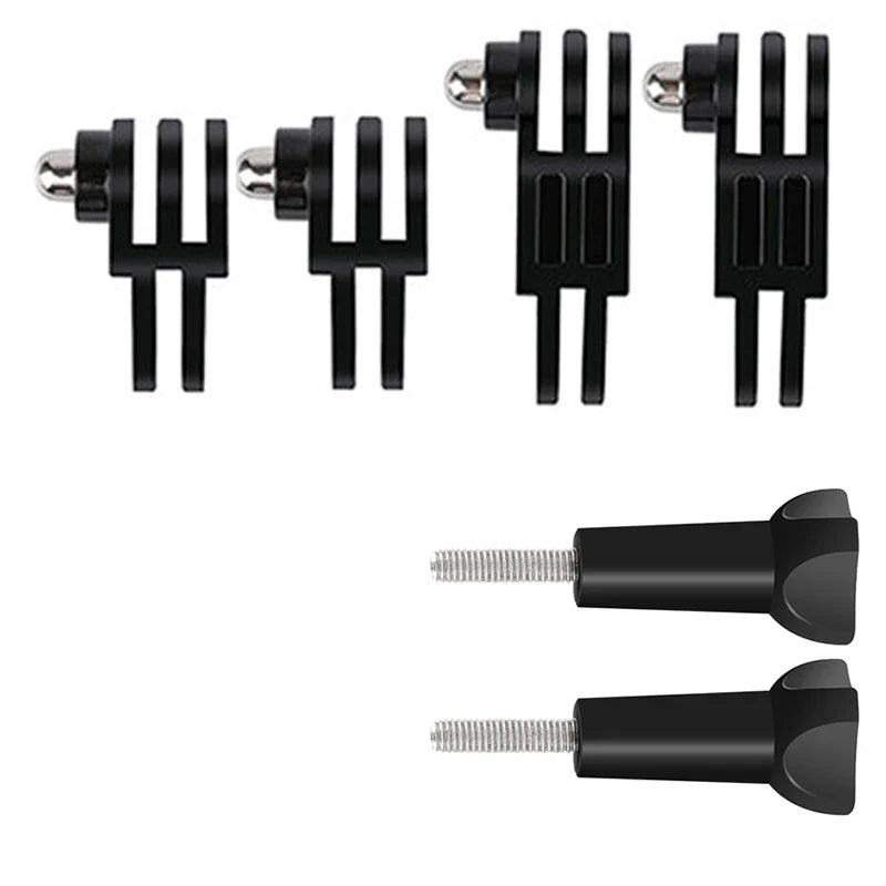 Universal Helmet Adhesive Mount Kit – Flat & Curved Sticky Mounts for GoPro 8–13, Insta360, DJI Osmo Action, AKASO & SJCAM