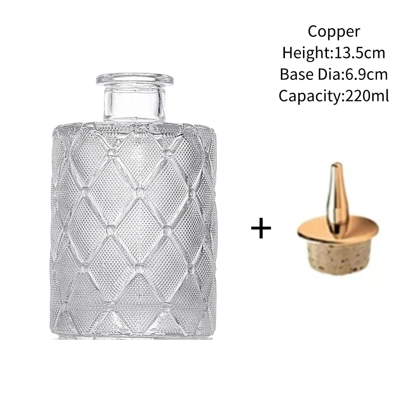 Vintage Glass Cocktail Bitters Bottles — Stainless Steel Cap Seasoning & Bar Accessories for Kitchen & Bartender Use