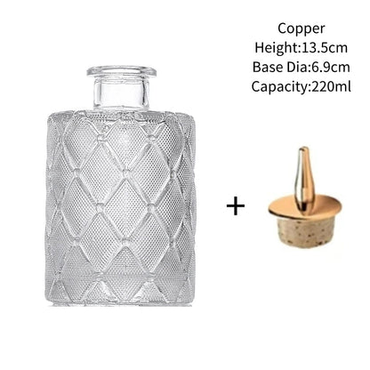 Vintage Glass Cocktail Bitters Bottles — Stainless Steel Cap Seasoning & Bar Accessories for Kitchen & Bartender Use