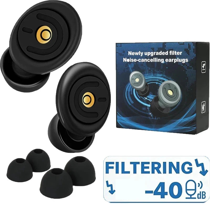 Reusable Silicone Ear Plugs - Noise Reduction, Swimming & Sleeping Ear Protection Set