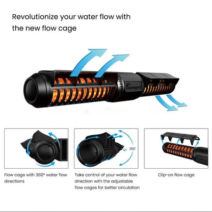 Jump MJ-GF308/316 Saltwater Aquarium Gyre Flow Pump – Coral Reef Wave Maker with Colorful Controller