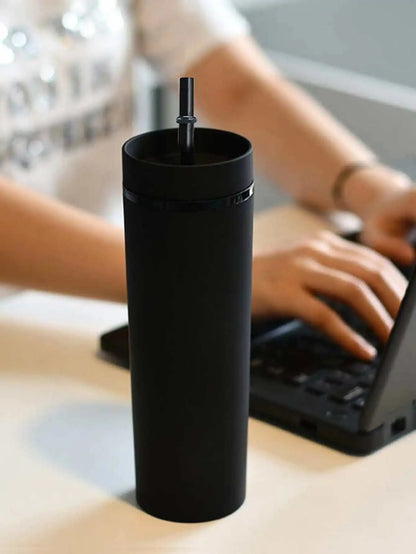 1PC Tumbler Straw Cup with Lids: Double Wall Plastic Drinkware for Fruit Juice - Ideal Gift for Festival Parties
