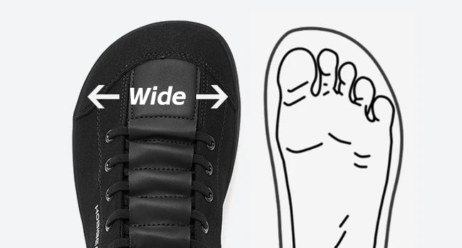 HOBIBEAR Zero Drop Barefoot Shoes – Wide Toe Minimalist Canvas Sneakers for Men & Women