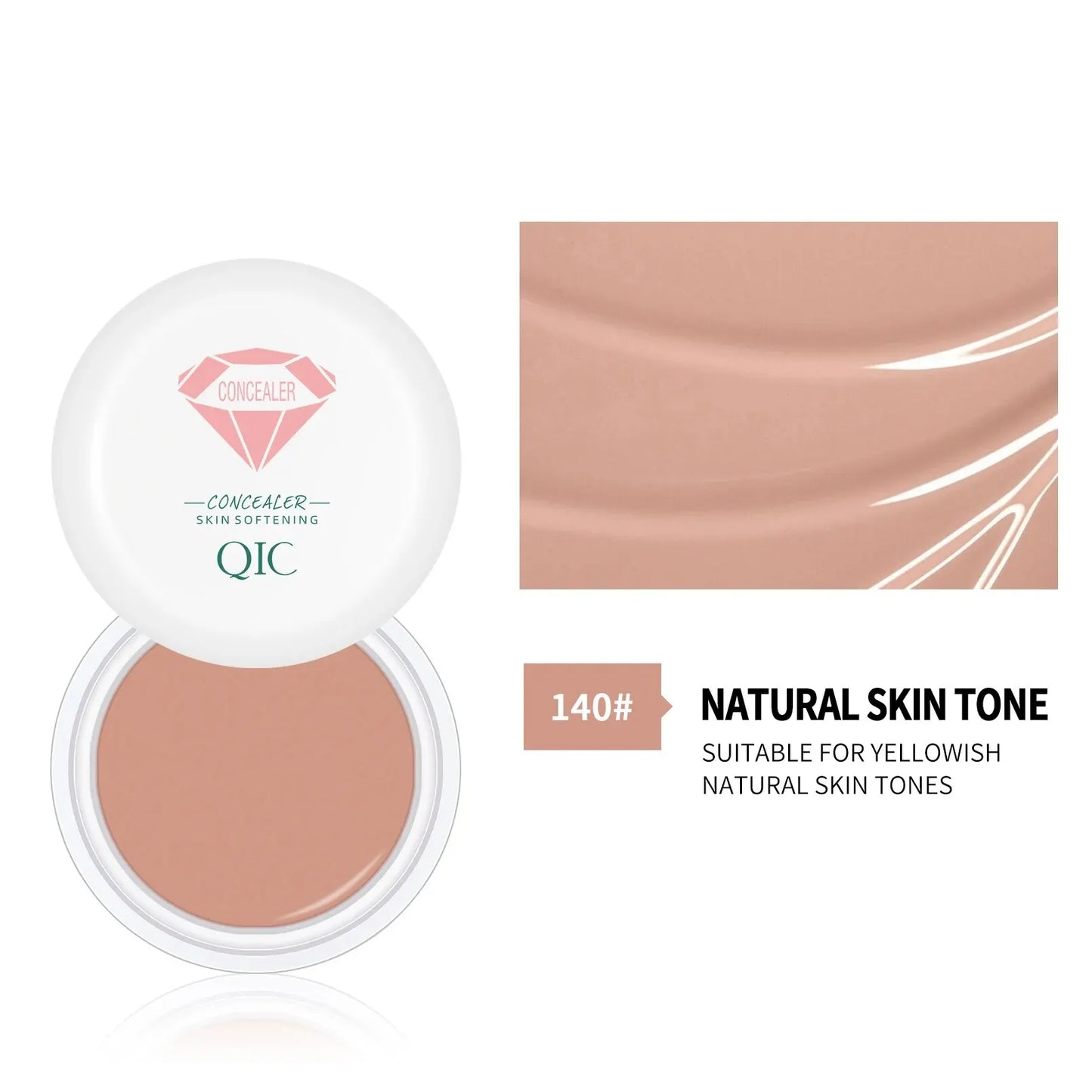 High Coverage Concealer – Anti-Dark Circle, Freckle & Long-Lasting Waterproof BB Cream Foundation for Face Makeup