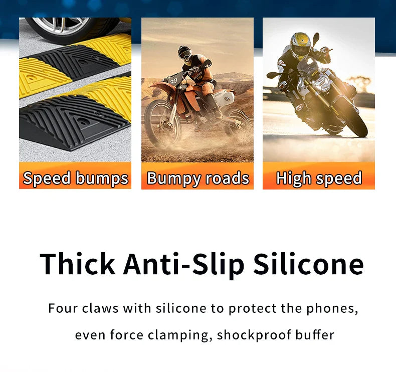 New Universal Motorcycle Phone Holder – High-Quality Alloy Shockproof Navigation Mount