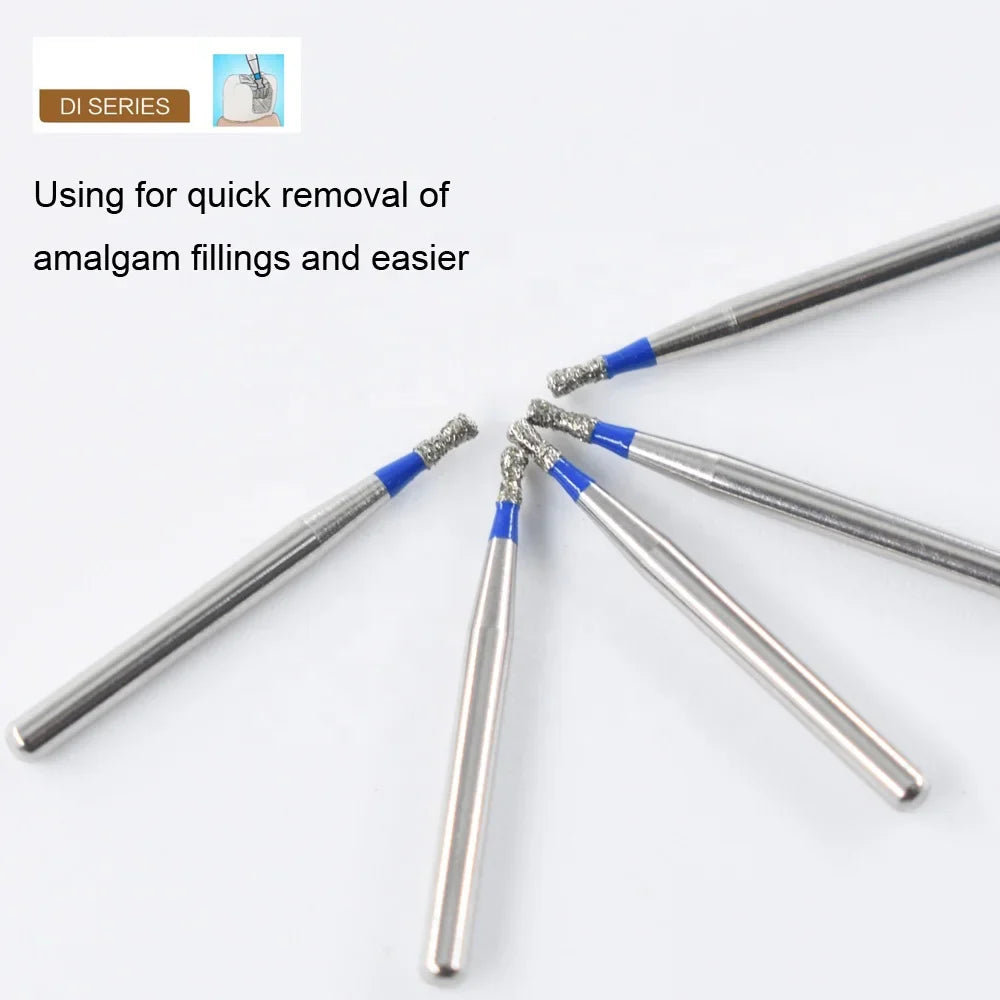 5pcs FG Dia 1.6mm Dental Drills – High-Speed Handpiece Diamond Burs for Teeth Whitening