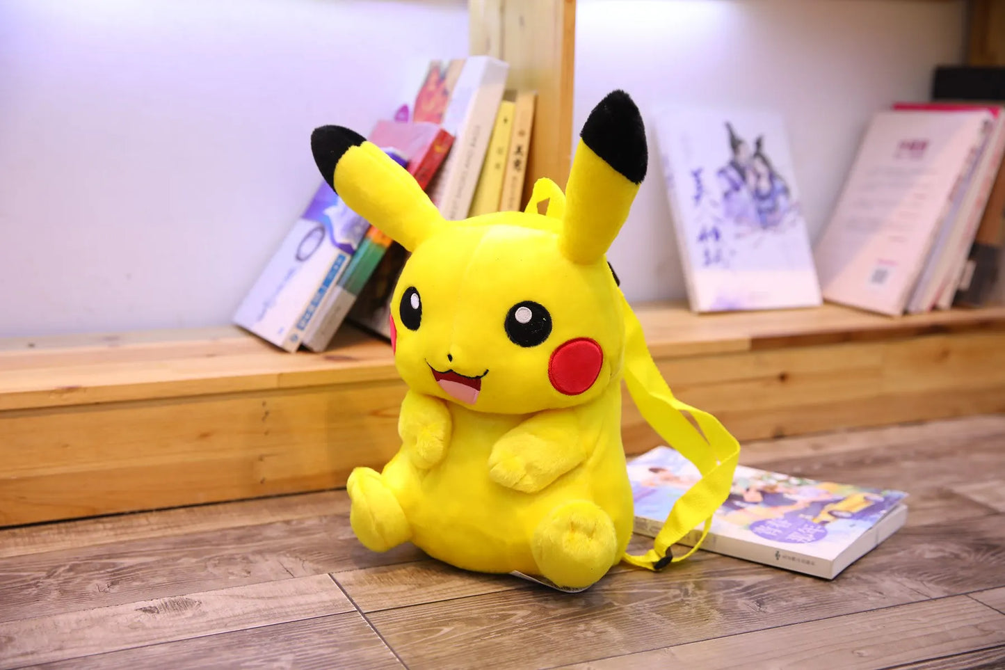 Pikachu Plush Backpack — Pokémon Peluche Stuffed Toy Schoolbag, Cute Cartoon Gift for Kids