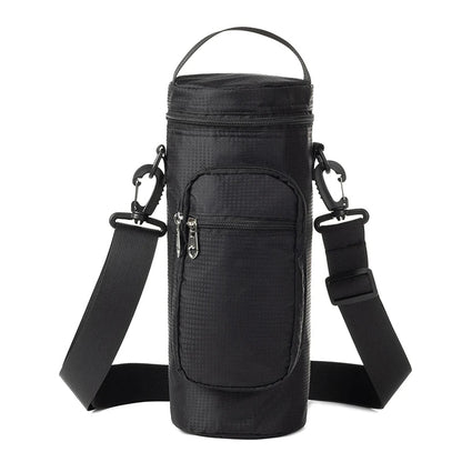 1L/2L Insulated Water Bottle Cooler Bag - Oxford Cloth Refrigerated Storage Pouch for Travel, Hiking & Climbing