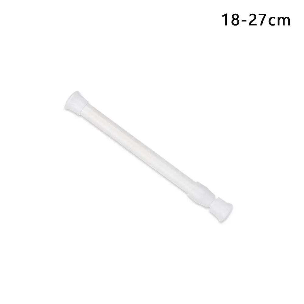18-110cm Adjustable Telescopic Curtain Rod – Spring-Loaded Extendable Hanging Pole for Home & Bathroom
