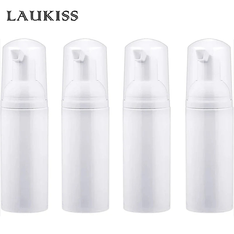 Small Foam Dispenser Pump Bottles - Mini Refillable Plastic Soap Bottles for Travel, Cleaning & Cosmetics (30/60ml)