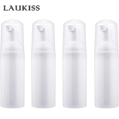 Small Foam Dispenser Pump Bottles - Mini Refillable Plastic Soap Bottles for Travel, Cleaning & Cosmetics (30/60ml)