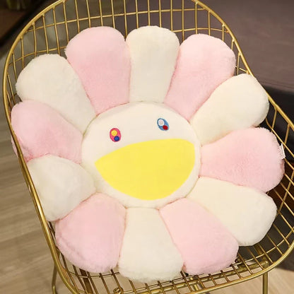 40/60cm Sunflower Plush Pillow — Soft Flower Cushion for Sofa, Bed & Room Decor, Kawaii Gift