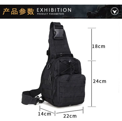 LHI Tactical Shoulder Chest Bag — Waterproof EDC Sling Pack for Hiking, Camping, Hunting & Concealed Carry