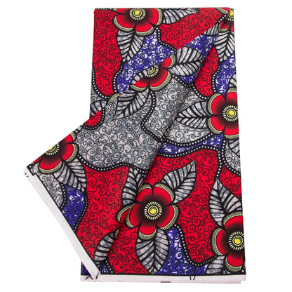 Nigerian Golden Super Ankara Fabric - Glitter Wax Batik Print for Sewing & Crafts