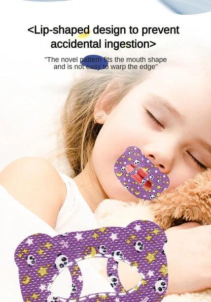 30pcs Anti-Snoring Stickers — Night Sleep Lip & Nose Breathing Patch, Mouth Correction Orthosis Tape for Children & Adults