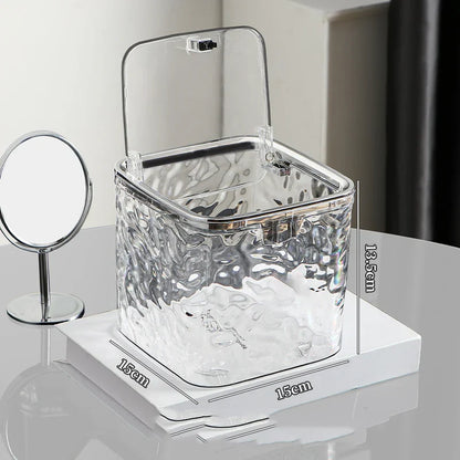 Acrylic Hair Accessories Organizer — Clear Storage Box for Hair Ties, Headbands, and Laundry Pods, Desktop Organizer