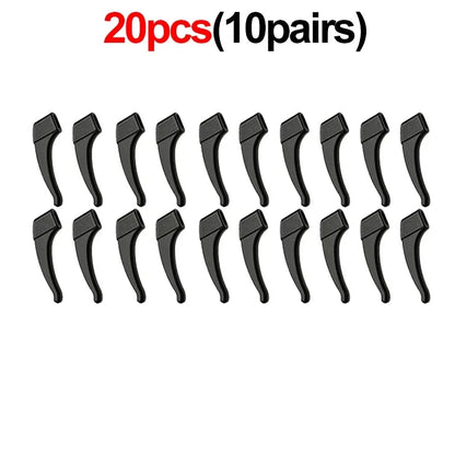 2/40PCS Silicone Ear Hooks for Glasses | Anti-Slip Eyewear Grip, Temple Sleeve & Sunglasses Holder Accessories