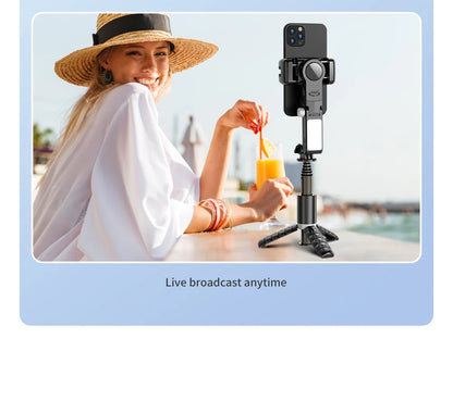 360° Rotation Gimbal Stabilizer & Selfie Stick – Tripod for iPhone & Smartphone Live Photography