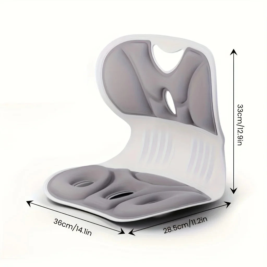 Ergonomic Lumbar Support Pillow — Anti-Fatigue Back Cushion for Study & TV, Breathable Washable Nylon Cover, Multi-Purpose