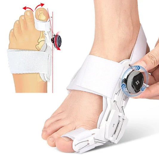 Bunion Corrector for Men & Women – Adjustable Hallux Valgus Toe Separator & Pedicure Straightener