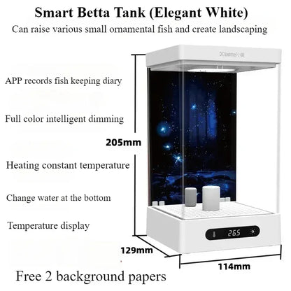 Smart Betta Fish Tank – Mini Desktop Self-Circulating Ecological Aquarium for Small Spaces