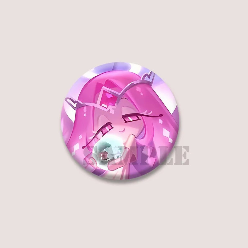 Cute Cartoon Game CRK Eternal Sugar Cookie Coin Brooch – Button Pins for Backpack, Hat, Clothes & Gifts