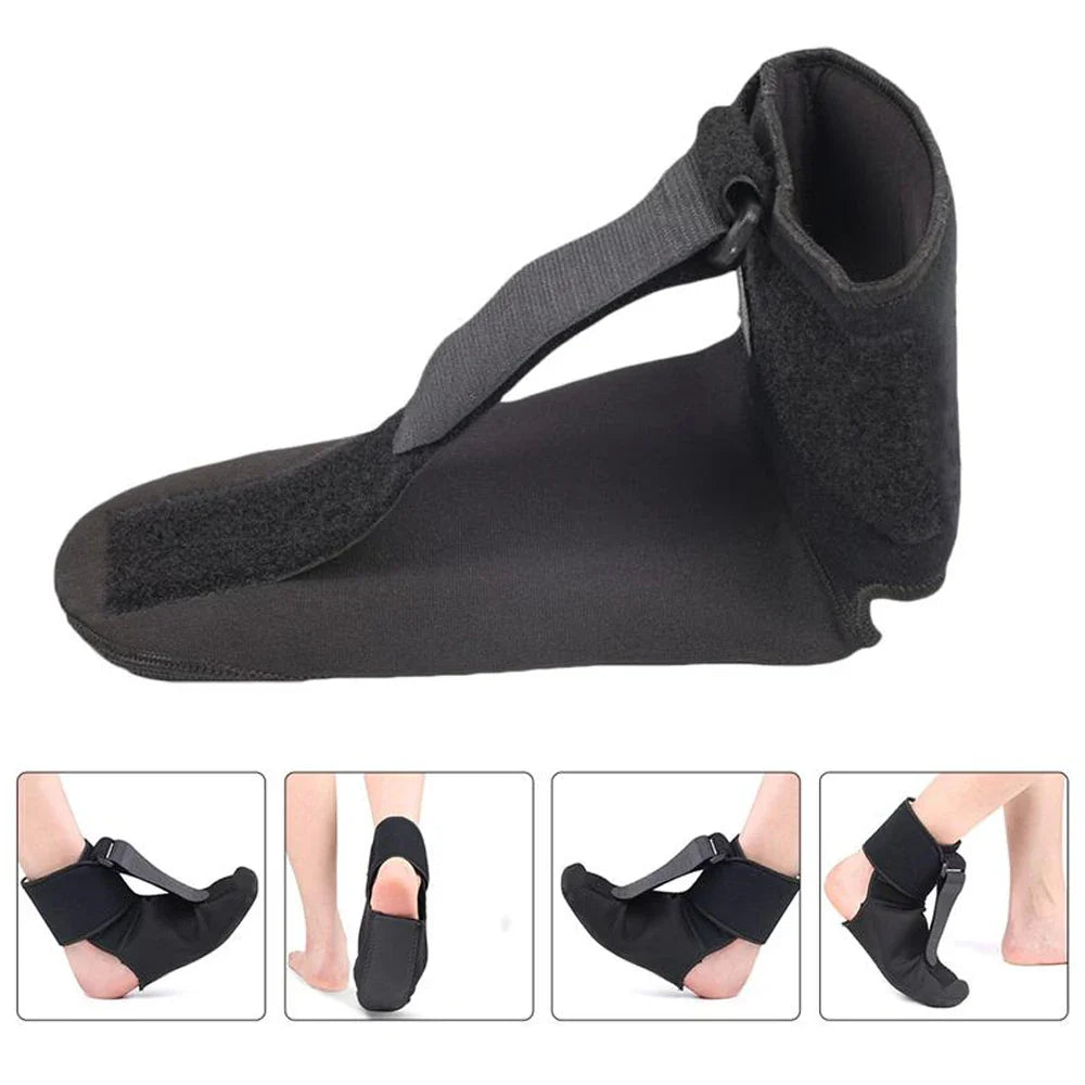 Compression Plantar Fasciitis Night Splint Sock – Orthopedic Foot Support Brace for Drop Foot Relief, Soft Stretching Foot Boot Splint