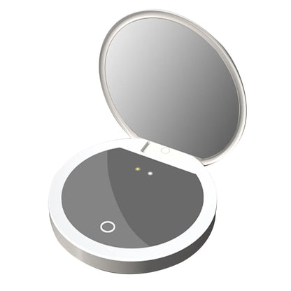 TENGMIR UV Smart Sunscreen Makeup Mirror – Portable LED Light UV Detection & Sunscreen Testing Mirror