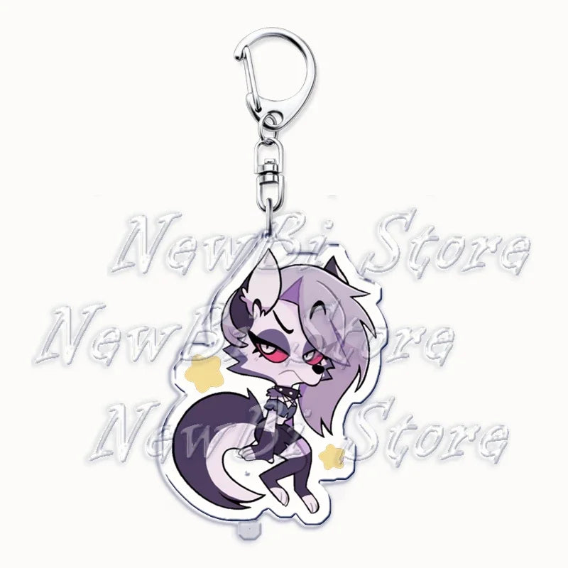 Helluva Blitzo Anime Keychain – Boss Pendant Bag Accessory & Fan Gift Keyring Jewelry