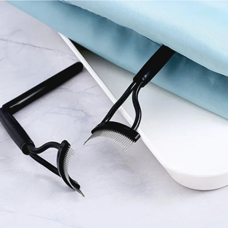 Eyelash Separator Metal Teeth Foldable Curler - Stainless Steel Makeup Tool for Beauty - Mascara Curl Brush Comb