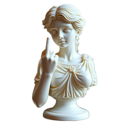 Vienna Goddess 3D Resin Statue — Funny Venus Figurine with Attitude, Home Decor Bust & Plaster Craft Sculpture