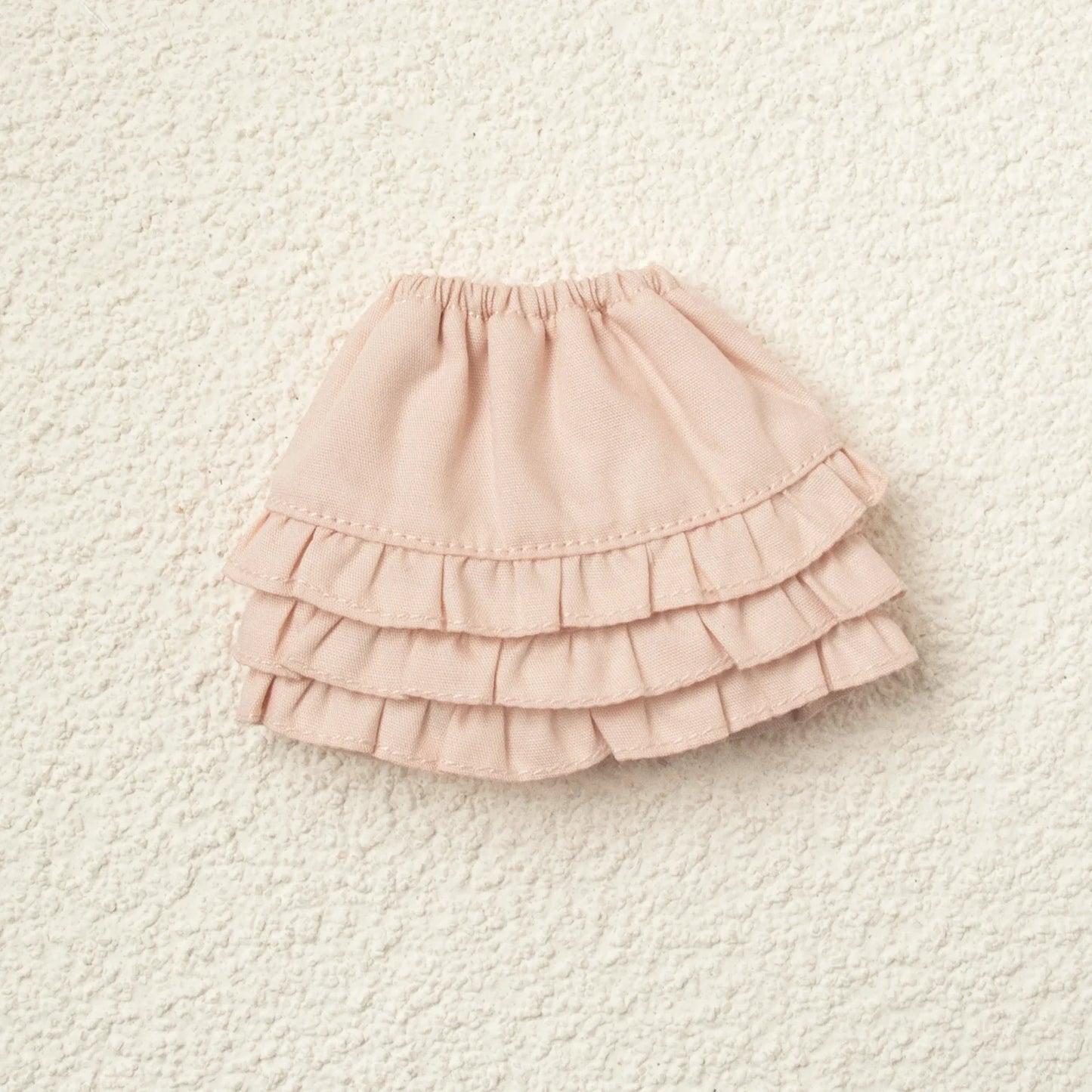 Blythe Doll Clothes Plaid Pleated Skirt & Off-Shoulder Top Tulle Dress Set — Ruffle Skirt for Licca, Azone, OB22, YMY Doll Accessories