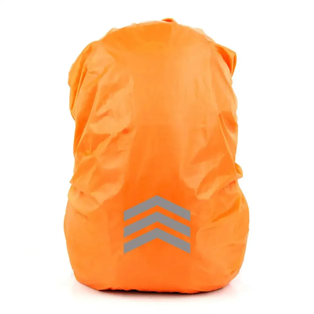 Outdoor Reflective Backpack Rain Cover – Waterproof Safety Cover for Cycling, Hiking & Climbing, Fits 18-45L Bags