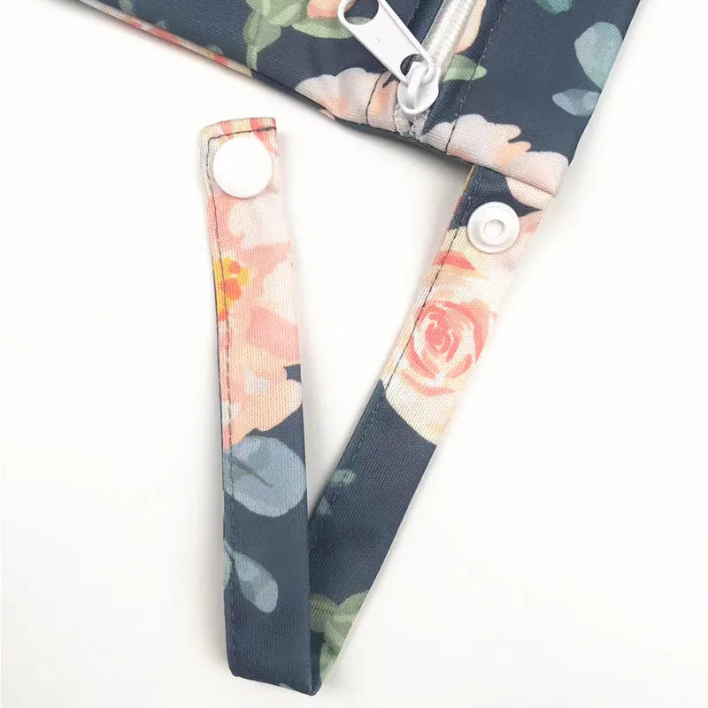 Sigzagor Wet & Dry Baby Diaper Bag – Waterproof Reusable Washable Nappy Bag with Double Zippers