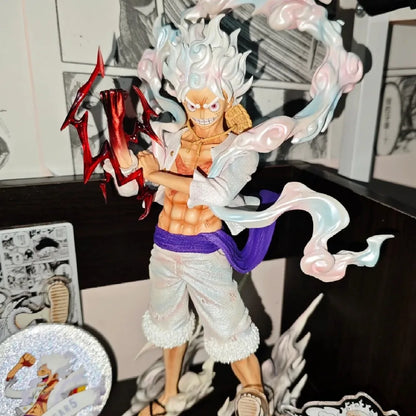25cm One Piece Anime Figure — 5 Gear Nika Luffy PVC Statue, Collectible Model Toy, Gift for Fans