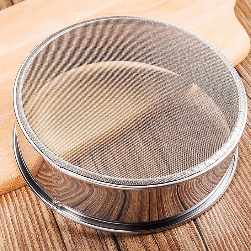 Fine Mesh Kitchen Sieve - Flour, Tea, Pasta & Rice Strainer for Baking and Cooking