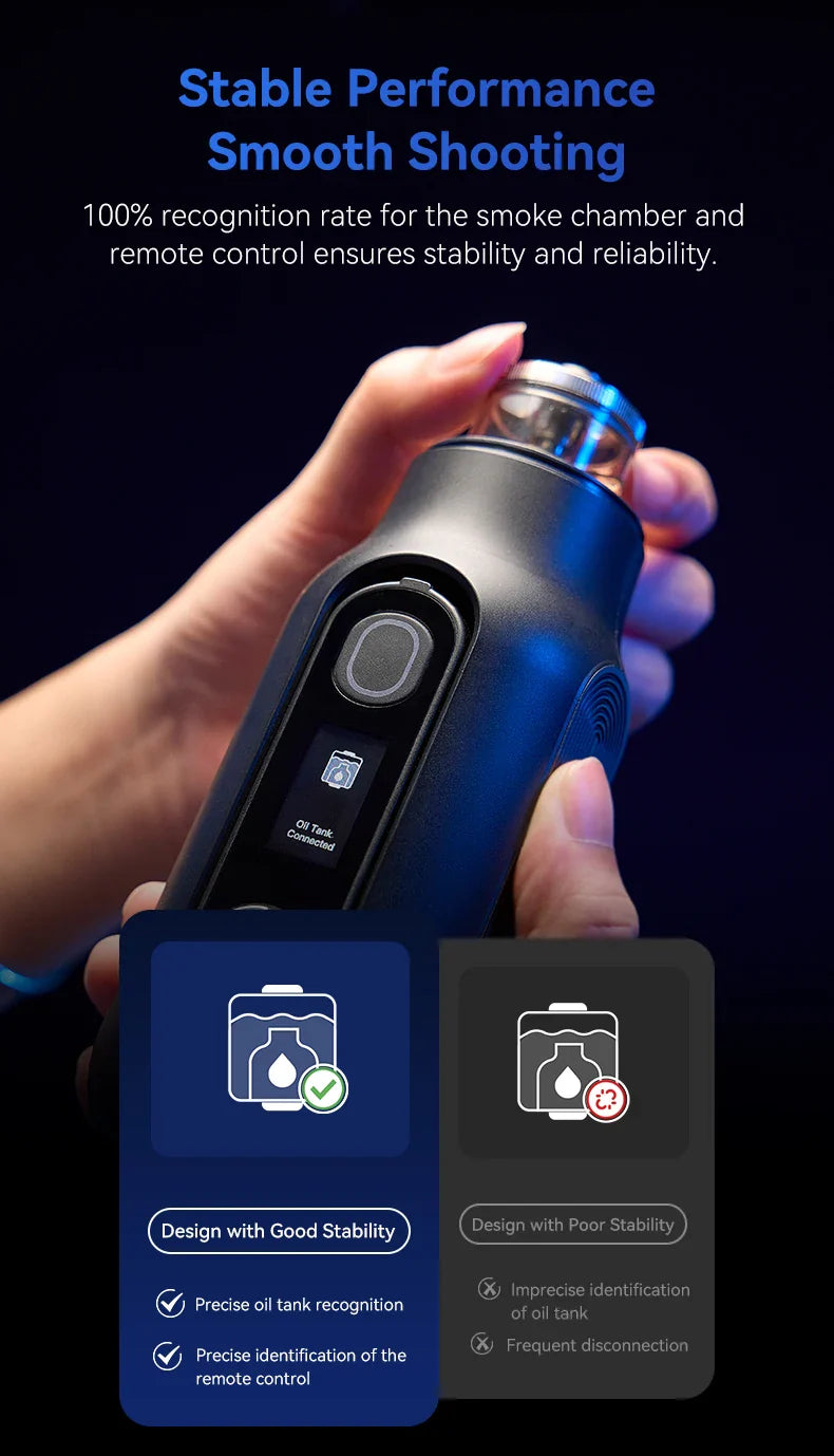 TELESIN Portable Smoke Machine – Remote-Controlled Fogger for Photography, Video Shoot Smoke Effect