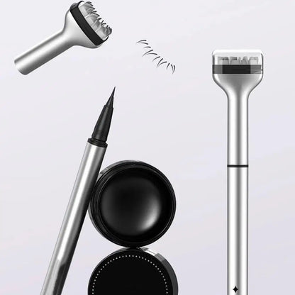 Eyelash Seal DIY Lower Lash Extension Stamps - Silicone Makeup Tool for Beginners, Convenient Natural Simulation Mascara Stick