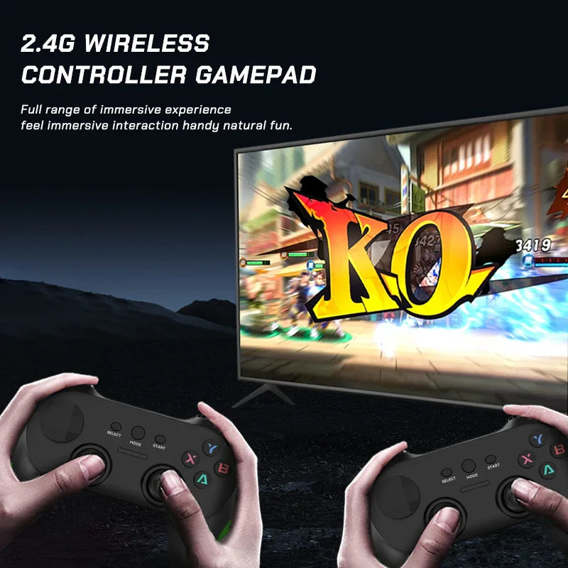 Super G36 Pro Retro Game Console – 256GB with 120,000+ Built-in Games, Wireless Controller Game Box for Kids & Family Gift