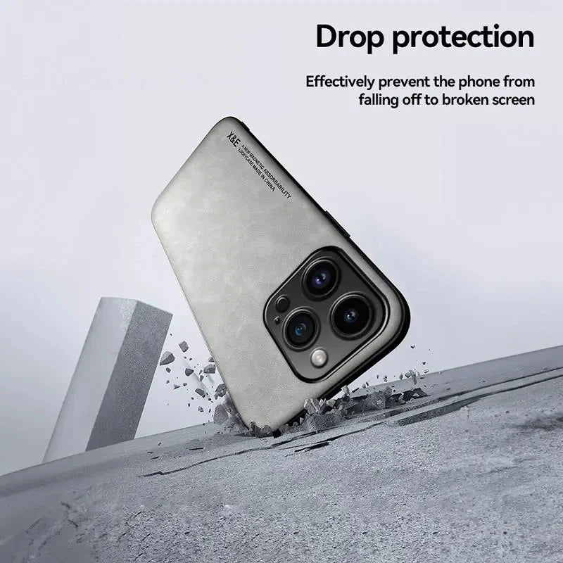 Luxury Leather Case for iPhone 15, 14, 13, 12, 11, Pro Max, Mini, XR | Shockproof Cover for XS Max, 8, 7, SE | Accessories