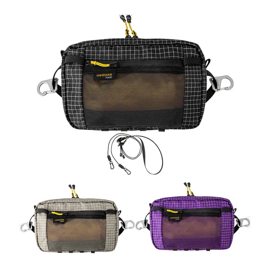 Waterproof UHMWPE Waist Fanny Pack – 1.1L Lightweight Hip Bag for Cycling, Running, Hiking & Outdoor Sports, 70g