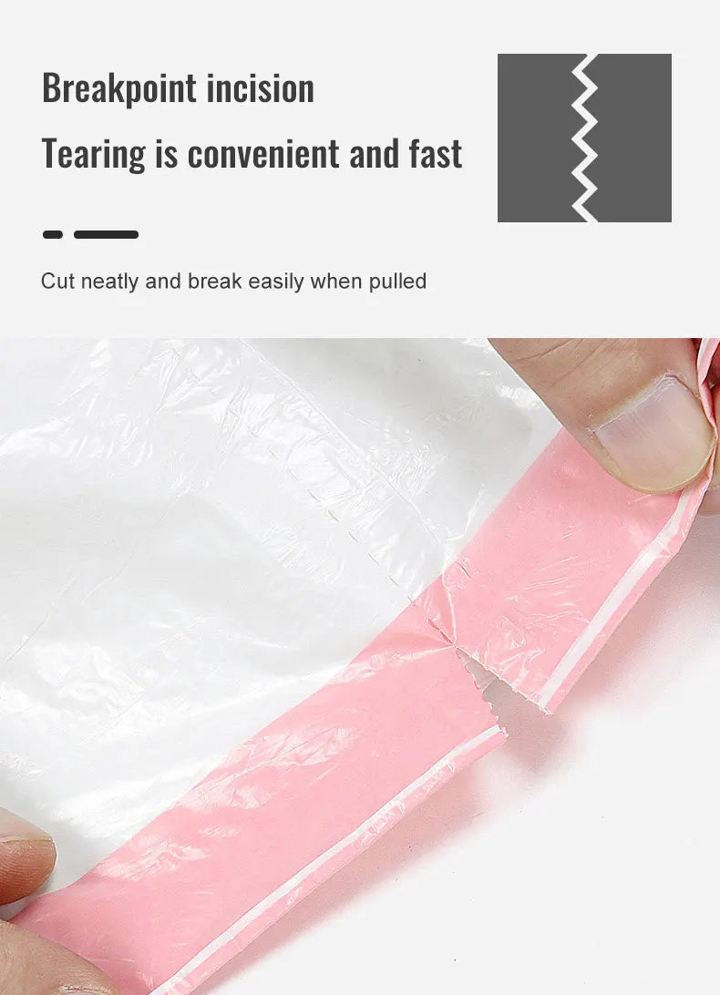 Garbage Bags with Drawstring – Transparent Disposable Bags for Household, Kitchen & Dorm Use, 3 Size Options